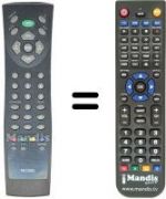 Replacement remote control Daewoo LCD 20 ORTV