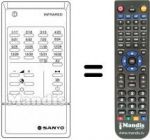 Replacement remote control RC 254