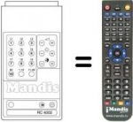 Replacement remote control RC 4002