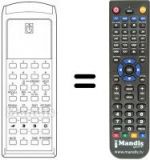 Replacement remote control RC 43