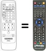 Replacement remote control RC 5205 MX