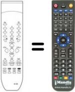 Replacement remote control Universum RC 554