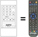 Replacement remote control RC 628