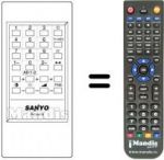 Replacement remote control RC 629