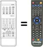 Replacement remote control Sanyo CEP 2557