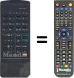 Replacement remote control Sanyo CEP 4011 V