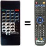 Replacement remote control RC 7010