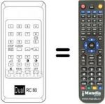 Replacement remote control RC 80