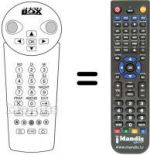 Replacement remote control RC 8220 / CA