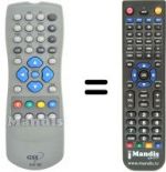 Replacement remote control Telestar TELEDIGI 1 T