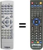 Replacement remote control RCT 195 DB1