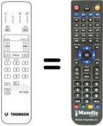 Replacement remote control Thomson RP 52 LX