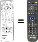 Replacement remote control Hifivox 21 CT 17 E