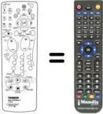 Replacement remote control Hifivox 52 TW 610 S