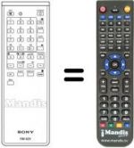 Replacement remote control RM-625
