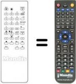 Replacement remote control RM-633