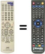 Replacement remote control JVC THA75R