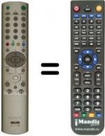 Replacement remote control Sony KLV-17 HR2