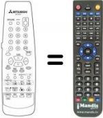 Replacement remote control RM 05409
