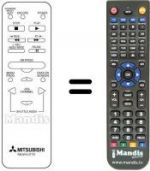 Replacement remote control RM 531521-57404