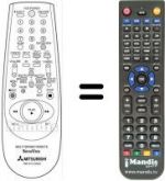 Replacement remote control RM 541V-59202