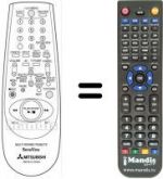 Replacement remote control RM 641V-63304