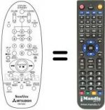 Replacement remote control RM 70802