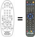 Replacement remote control RM 76151V-65801