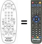 Replacement remote control RM 76151V-67902