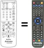Replacement remote control RM M38-53802