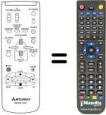 Replacement remote control RM M50-57601