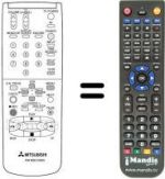 Replacement remote control RM M58-53002