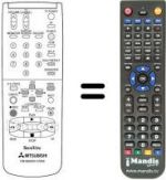Replacement remote control RM M6050V-57802