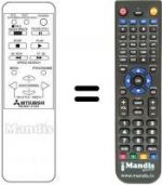 Replacement remote control RM MX1-41301