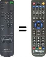 Replacement remote control RMT-V166 B