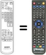 Replacement remote control RMT-V166 H