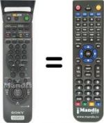 Replacement remote control Sony SLV-SF 90