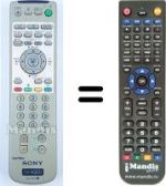 Replacement remote control Sony KV-21 FV1E