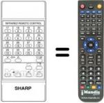 Replacement remote control RRMCG 0421 CESA