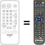 Replacement remote control Sharp CV 5130 S