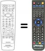 Replacement remote control RRMCG 1255 AJ