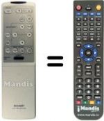 Replacement remote control RRMCG 1292 CESA