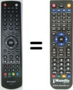 Replacement remote control Sharp RC 1910