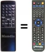 Replacement remote control SR 022
