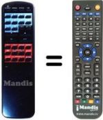 Replacement remote control SRD 650