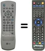 Replacement remote control LG STV 365