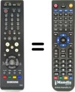 Replacement remote control Samsung SMT T5040