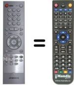 Replacement remote control Samsung TF 33C3D