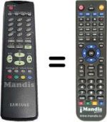 Replacement remote control Samsung CW 30A90SD