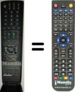 Replacement remote control Sharp LC 40 DH77E